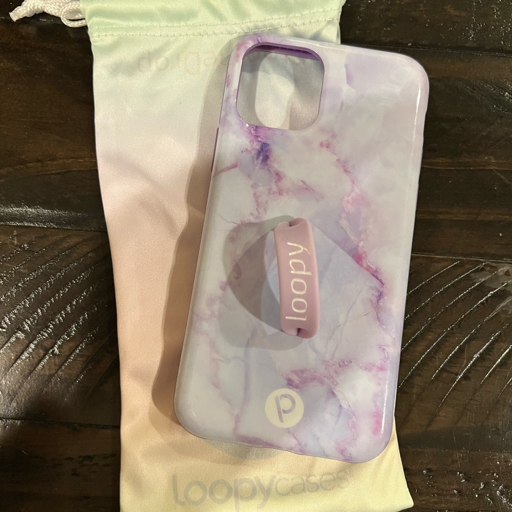 Purple marble Loopy Case